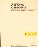 Okuma-Okuma OSP5020L OSP500L-G, CNC Systems Operations Manual 1992-OSP500L-G-OSP5020L-01